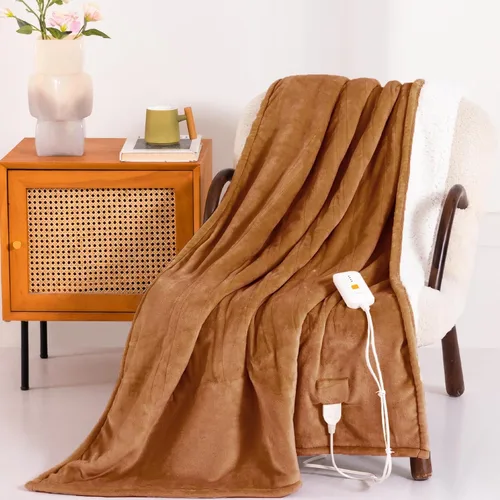 Miniatura 34 de Manta Eléctrica Térmica de 50" x 60" - Manta Térmica Eléctrica con 5 Niveles de Calefacción y 3 Horas de Apagado Automático, Lavable a Máquina