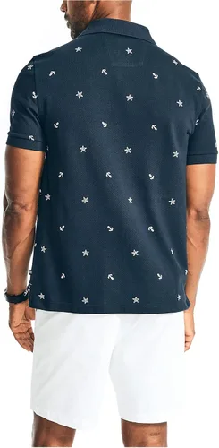 Miniatura 3 de Nautica Men's Classic Fit Printed Performance Deck Polo