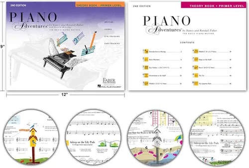 Miniatura 5 de Paquete de nivel inicial de Piano Adventures 2ª edición por Nancy Faber - Conjunto de libros de lecciones, teoría, rendimiento, técnica y arte