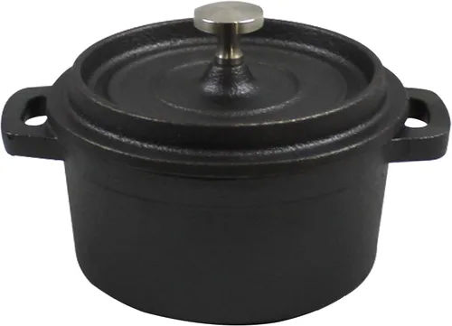 Miniatura 12 de Hierro fundido, juego de 5 sartenes pre-sazonadas, incluyendo 3", 5", 8", 9" y 12