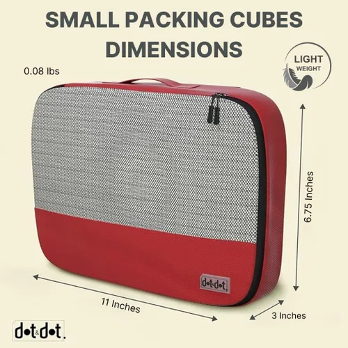 Miniatura 3 de Cubos de embalaje pequeños para maletas, juego de 5 piezas, bolsas organizadoras de viaje para equipaje de mano