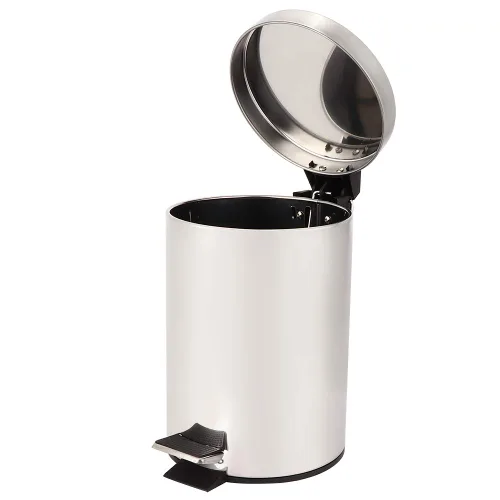 Miniatura 4 de Pomya Bote de basura de acero inoxidable de 3 litros con pedal escalonado para el hogar, contenedor de basura para inodoro, baño, cocina, sala