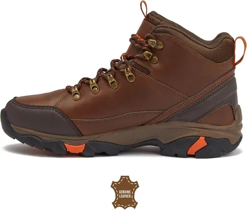 Miniatura 3 de HI-TEC Acadia WP - Botas de senderismo de cuero impermeables para hombre ligeras transpirables para mochileros y senderos