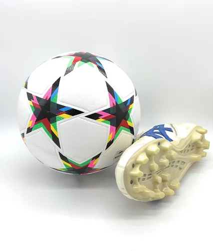Miniatura 10 de Balón de fútbol de calidad de liga de calidad de Copa del Mundo, tamaño 5, balón de partido termalmente unido - peso oficial de partido - cuero PU