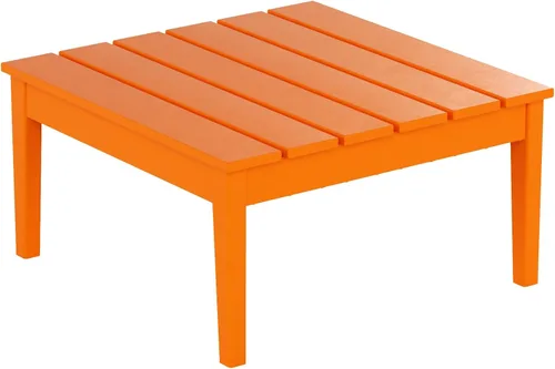 Miniatura 7 de WestinTrends Ashore - Mesa de centro para exteriores, 32 pulgadas para todo tipo de clima, de madera de polietileno Adirondack, mesa auxiliar Teca