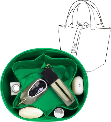 Se adapta a Picotin 18 bolsas, inserto organizador de bolso de seda de alta calidad, suave al tacto y ligero, organizador de lujo con caja de regalo