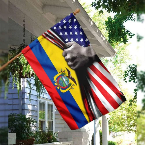 Miniatura 7 de Banderas-Bandera de Ecuador de Estados Unidos QNK464F, bandera de jardín (11.5 x 17.5 pulgadas) - Banderas de jardín de Estados Unidos de poliéster