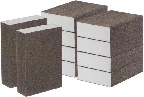 Miniatura 14 de HARFINGTON Bloques de esponja de lijado de grano medio, bloque de lijado de espuma de grano 180-240 para pulir la cocina, paneles de yeso de madera