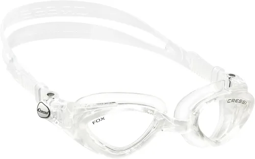 Miniatura 6 de Cressi Gafas de natación para adultos con lentes planas para visión natural - Silicona suave - Zorro: Hecho en Italia Negro