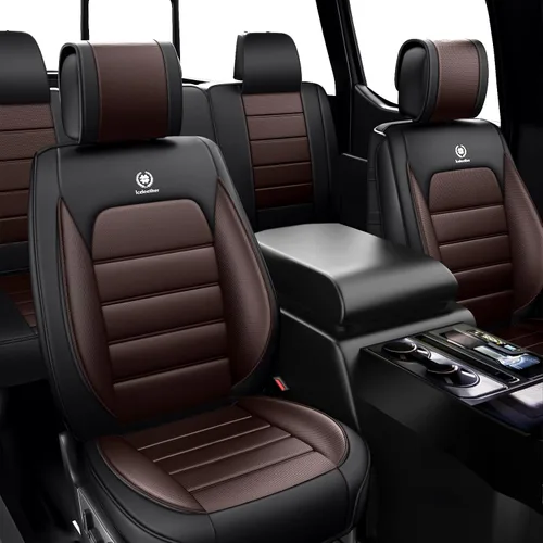 Miniatura 30 de Cubiertas de asiento ILMO para camiones 2009-2026 F150, 2011-2026 F250 F350 XL XLT Super Duty Crew Cab Lariat King Ranch Platinum, protectores