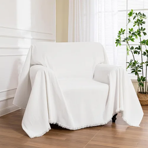 Miniatura 37 de MEETSKY Funda Negra de Silla de Tamaño Grande, Funda de Chenilla para Sillón/Sofá de 1 Cojín para Perro, Fundas de Sofá Protector de Muebles