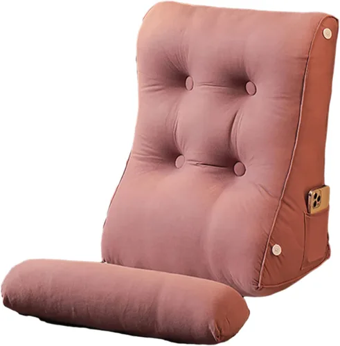 Miniatura 8 de Almohada de lectura triangular con cuña para cabecero y reposo de cama, cojín de apoyo para la espalda para leer, jugar, ver la televisión