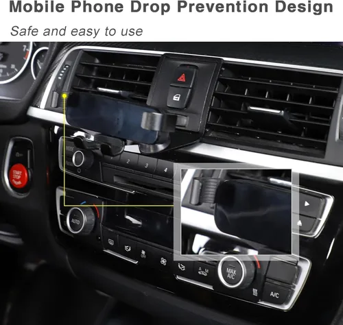 Miniatura 4 de Soporte de teléfono celular para automóvil BMW 1 2 3 4 Series GT F20 F21 F22 F23 F30 F31 F32 F33 F34 F35 F36 M2 F87 M3 M4 F80 F82 F83