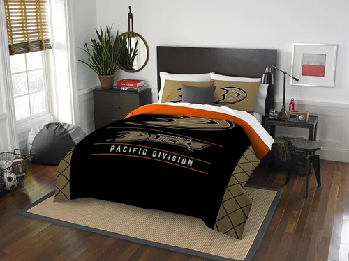 Miniatura 15 de Juego de edredón y funda de almohada para cama individual o matrimonial/queen, con licencia oficial de la NHL