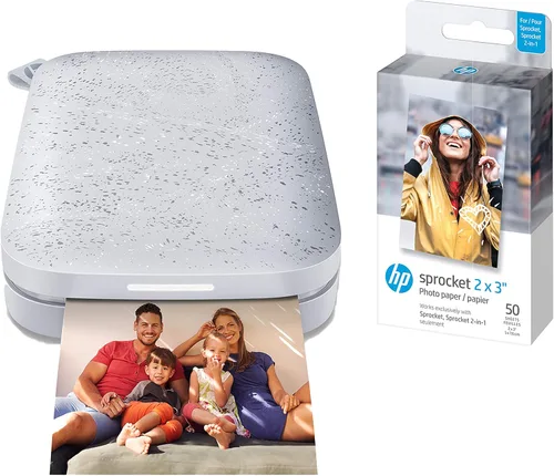 Miniatura 16 de Impresora fotográfica portátil HP Sprocket 2x3 (Negro Noir) Imprime imágenes en papel adhesivo Zink, desde tu dispositivo iOS y Android.
