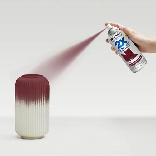 Miniatura 6 de Rust-Oleum 249083 Painter's Touch 2X Ultra Cover Pintura en Aerosol, 12 oz, Vino Clarete Satinado Vino (Satin Claret Wine)