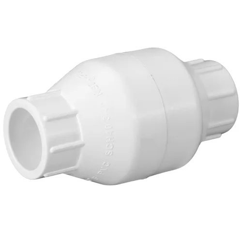 Miniatura 10 de Geetery Válvula de Retención en Línea de PVC Conexiones con Solvente Plástico Blanco Prevención de Reflujo Accesorios de Tubería Check Socket