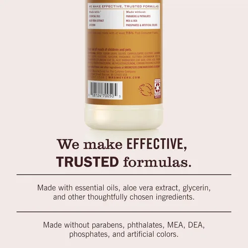 Miniatura 5 de Mrs. Meyer's - Detergente líquido para platos, aroma a sidra de manzana, paquete de 3 unidades, 16 oz