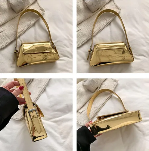 Miniatura 7 de Bolso de noche para mujer, Y2k, plateado, bolso hobo, bolso de mano, bolso de mano, bolso de mano, bolso de fiesta, bolso de mano, bolsos cruzados