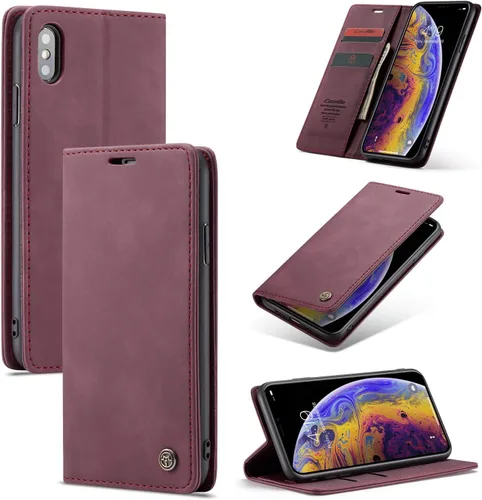 Miniatura 8 de SINIANL Funda para iPhone 7/8, Funda de cuero tipo billetera con tarjetero Cierre magnético Kickstand a prueba de golpes Fundas protectoras