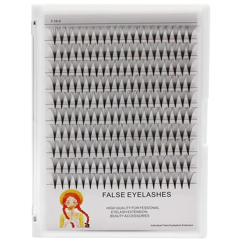 Miniatura 7 de Grosor de 0.003 in, rizo D, extensiones de pestañas postizas individuales de tallo largo, naturales, largas, suaves y ligeras, pestañas postizas