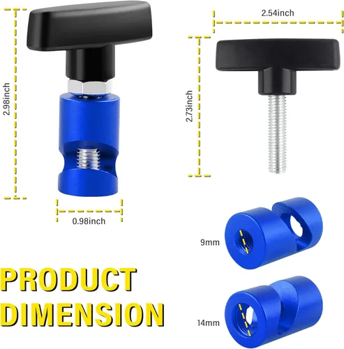 Miniatura 2 de 2 piezas de abrazadera de puntal de capó - abrazaderas de elevación, herramientas para automóviles, herramienta de hueco de bujía M14, pinza