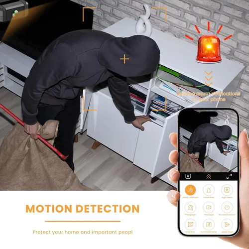 Miniatura 4 de Mini cámara de seguridad inalámbrica HD, WiFi para el hogar, 1080P, micro cámara de niñera con detección de movimiento, gran angular, almacenamiento
