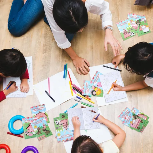 Miniatura 6 de Faccito Paquete de 24 mini libros para colorear para niños, recuerdos de fiesta para niños en edad preescolar, recuerdos de fiesta de cumpleaños a