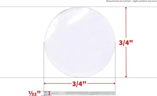 Miniatura 7 de Almohadillas autoadhesivas redondas SurfaceGard de Shepherd Hardware, de 3/8 pulgada, transparentes, evitan arañazos y deslizamientos, 9964, 16