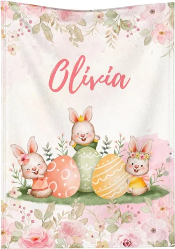 Miniatura 24 de Manta de bebé personalizada con nombre, manta de envolver personalizada con nombre para niñas y niños, recién nacidos, regalos para niños pequeños