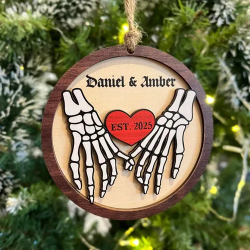Miniatura 7 de Adorno personalizado de cerámica para parejas, adornos personalizados, regalo romántico de boda, regalo romántico para parejas, regalos de despedida