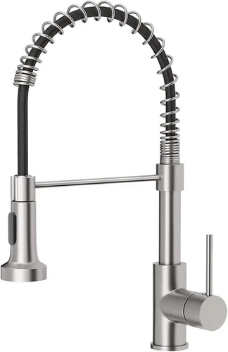 Miniatura 17 de Grifo de cocina sin contacto con rociador extraíble, luz LED, grifo de fregadero de cocina de una sola manija, sensor de movimiento, manos libres, A