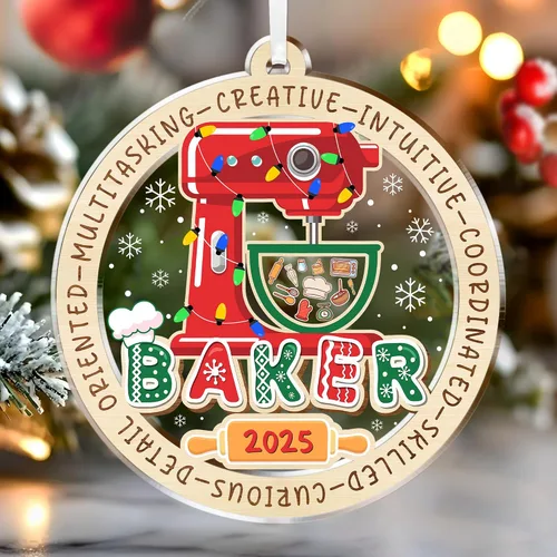 Miniatura 9 de ZAGKOO Adorno de Navidad de astronauta 2025 – Adornos espaciales del universo para árbol – Adorno de planeta y sistema solar para amantes