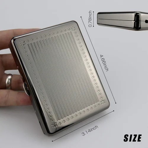 Miniatura 5 de Juego de 20 piezas de soporte de metal para cigarrillos, encendedor de arco con águila 3D recargable, encendedor de arco eléctrico, resistente al
