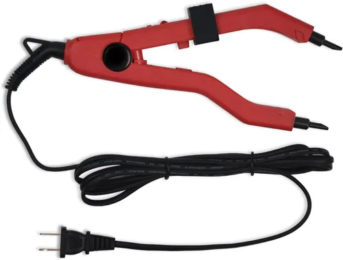 Miniatura 9 de Kit de herramientas de extensiones de cabello con conector de hierro térmico de fusión, enchufe de EE. UU., 50 unidades de protectores térmicos