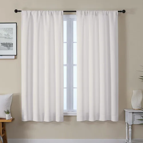 Miniatura 19 de Gwine Cortinas opacas para dormitorio, 54 pulgadas de largo, paneles de cortina de ventana con aislamiento térmico y reducción de ruido, cortinas