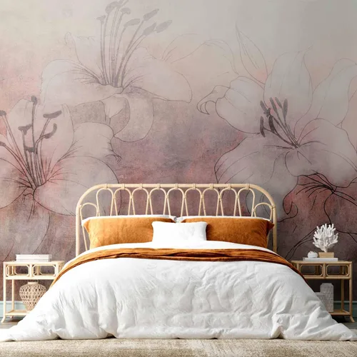 Miniatura 5 de artgeist Mural de pared Flores Florales 79x55 in - Papel pintado no tejido de forro polar Decoración de pared Impresión fotográfica Imagen Diseño