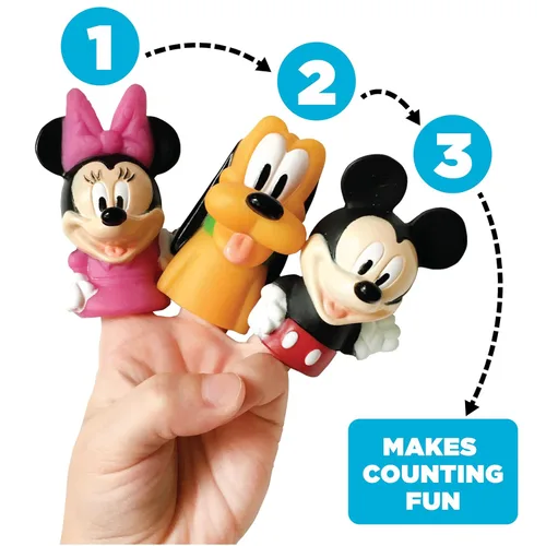 Miniatura 6 de Disney Mickey & Friends - Juego de marionetas de dedo de 10 piezas, recuerdos de fiesta, historia educativa, juguetes flotantes para piscina y playa