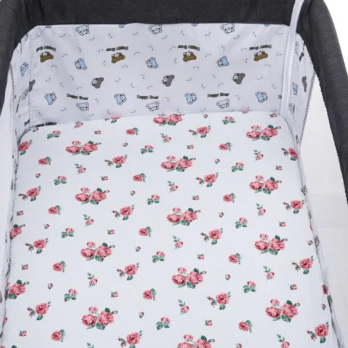 Miniatura 3 de Juego de 4 sábanas de moisés compatibles con Halo Bassinest Swivel, Flex, Glide, Premiere & Luxe Series Sleeper, elásticas, ultra suaves, floral/rosa