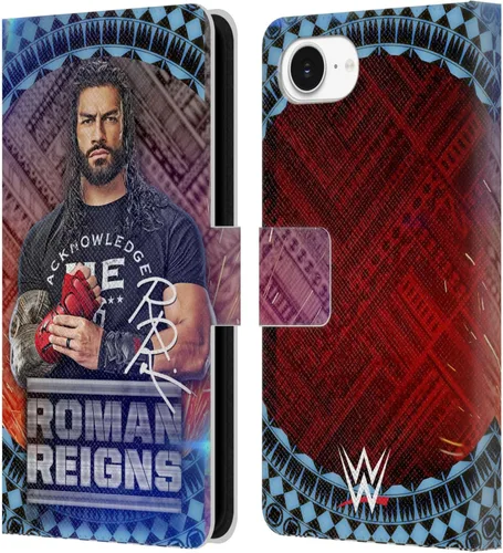 Miniatura 46 de Head Case Designs Officially Licensed WWE Distressed Logo Roman Reigns Leather Wallet Case Compatible with Apple iPhone 11