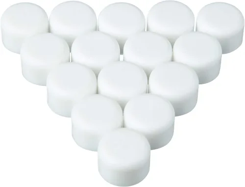 Miniatura 6 de Outus 50 piezas de tope de puerta de goma de repuesto de silicona para tope de puerta, topes para protección de pared y piso, tamaño universal Blanco