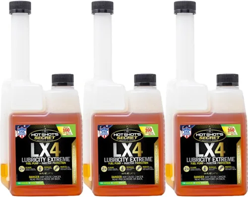 Miniatura 6 de Hot Shot's Secret LX4 Lubricity Extreme 1 galón, tratamiento de combustible para todos los motores, aditivo de gasolina y diésel, el aditivo