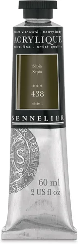Miniatura 65 de Sennelier Acrílico para artistas extrafinos, 2.0 fl oz, luz verde cromo S3