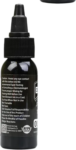 Miniatura 9 de Element Tattoo Supply - Tinta de tatuaje negra prémium - Tinta de tatuaje profesional y suministros para contorno, sombreado y mezcla - Tinta