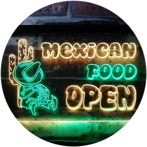 Miniatura 19 de ADVPRO Letrero de neón LED de doble color, barra de cactus de comida mexicana, azul y rojo, 12 x 8.5 pulgadas st6s32-i0101-br