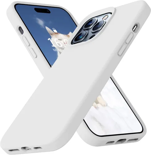 Miniatura 92 de Funda compatible con iPhone 13 de 6.1 pulgadas, de silicona líquida premium [forro de microfibra suave antiarañazos], goma de gel, protección Uva