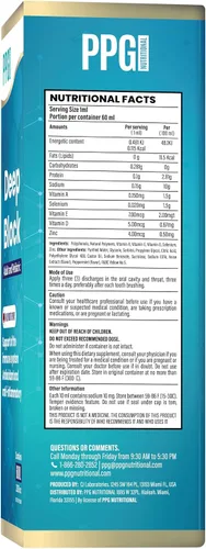 Miniatura 5 de Bloque profundo - Refuerzo de apoyo inmunológico - Apoyo al sistema inmunológico - Spray bucal diario - Vitamina D y zinc - PPG Nutritional