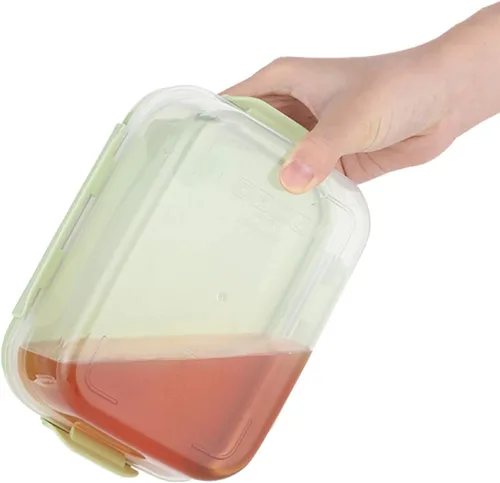 Miniatura 3 de Juego de Recipientes para Alimentos con Tapas Herméticas - Cajas Bento de Plástico para Almuerzo - Recipientes para Preparación de Comidas, Aptos