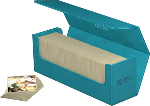Miniatura 4 de Ultimate Guard Arkhive 400+, Estuche para Mazo para 400 Cartas TCG con Doble Funda, Petrol, Compatible con Boulders, Cierre Magnético y Forro