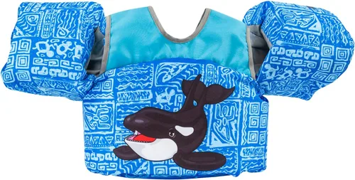 Body Glove Paddle Pals - Chaleco salvavidas para niños aprobado por la Guardia Costera para aprender a nadar PFD Orca